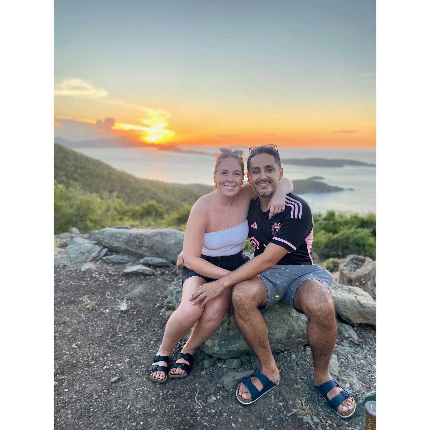Atop St. John visiting Bailey's bestie in the USVI