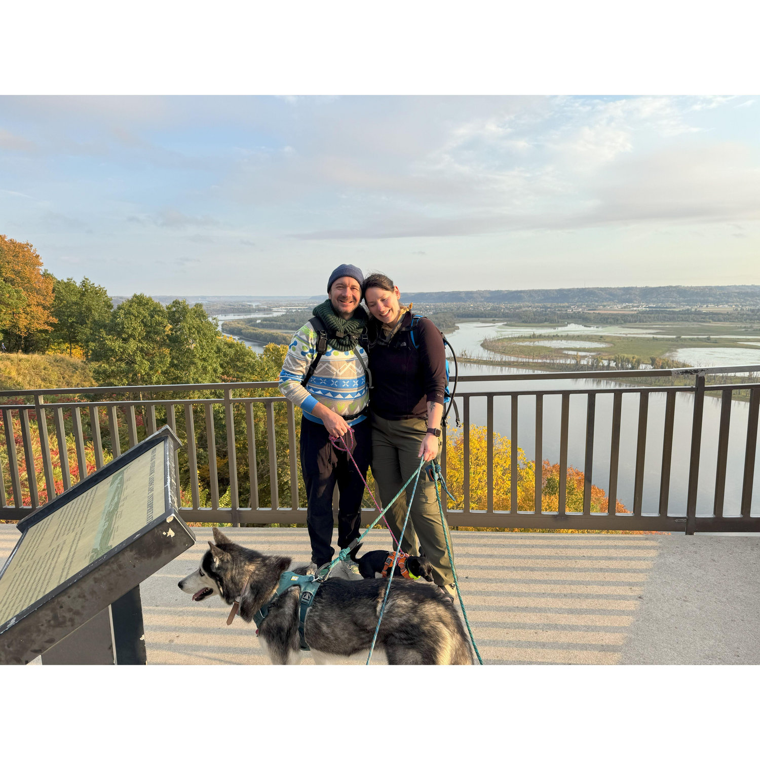 First picture after our engagement hike, October 12, 2024.