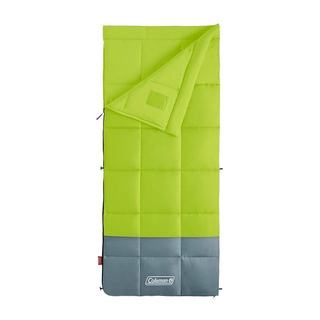 Coleman Kompact 20°F/30°F/40°F Sleeping Bag, Cool-Weather Adult Sleeping Bag with Heat Retention, Stuff Sack, & Snag-Free Zipper, Great for Camping, Sleepovers, Guests & More