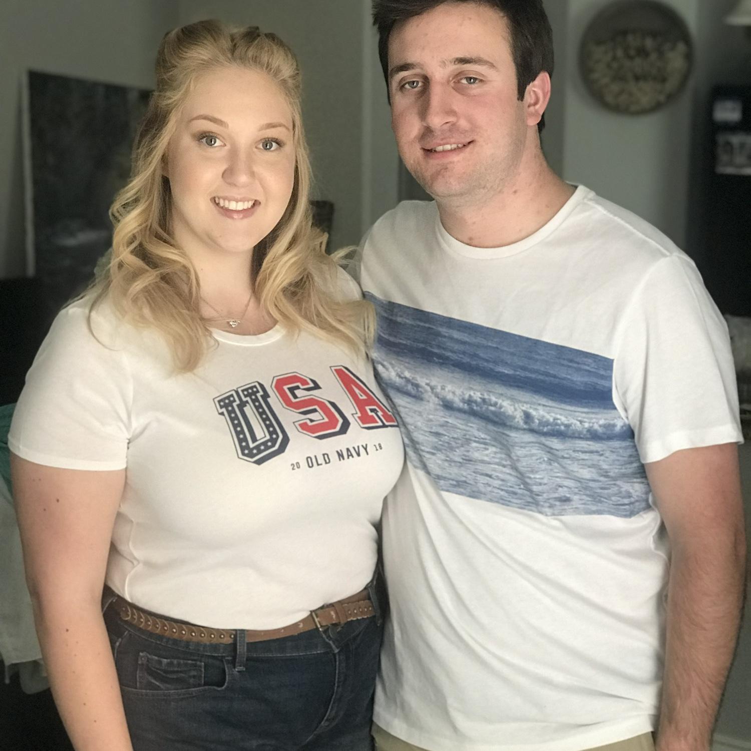 Brad & Amber Dawn on the 4th of July visit Amber & Cameron Belt, 2018