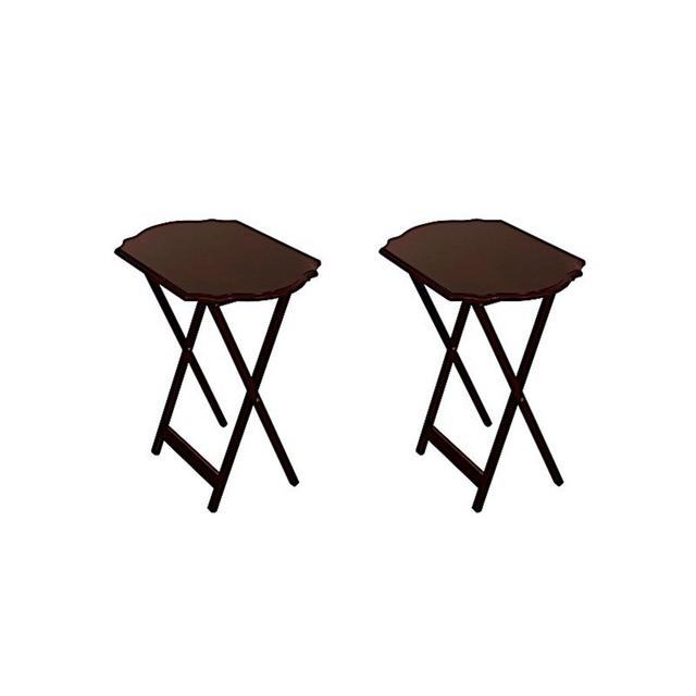 Tamla Snack Trays in Espresso (Set of 2)