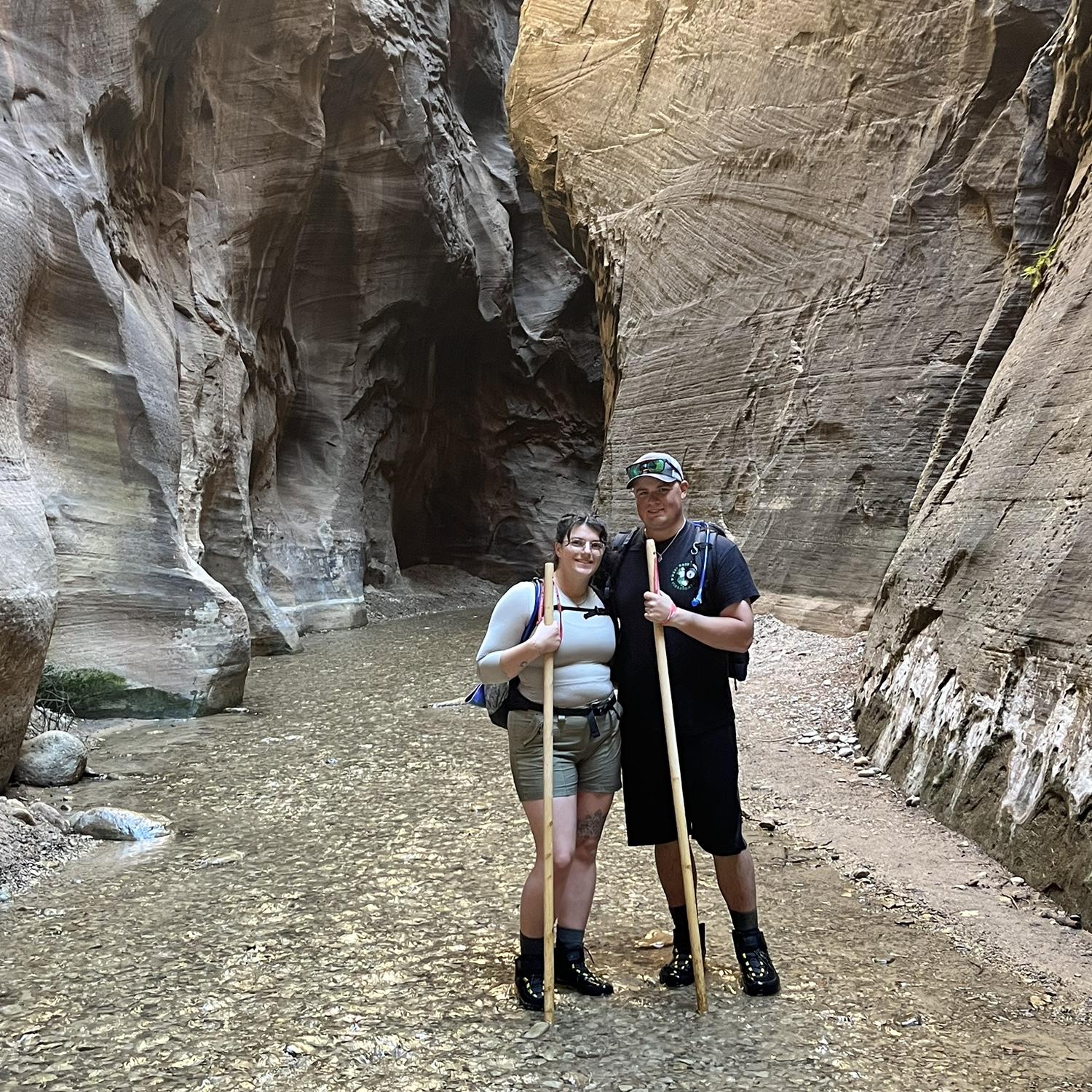 15 miles in the Narrows at Zion National Park