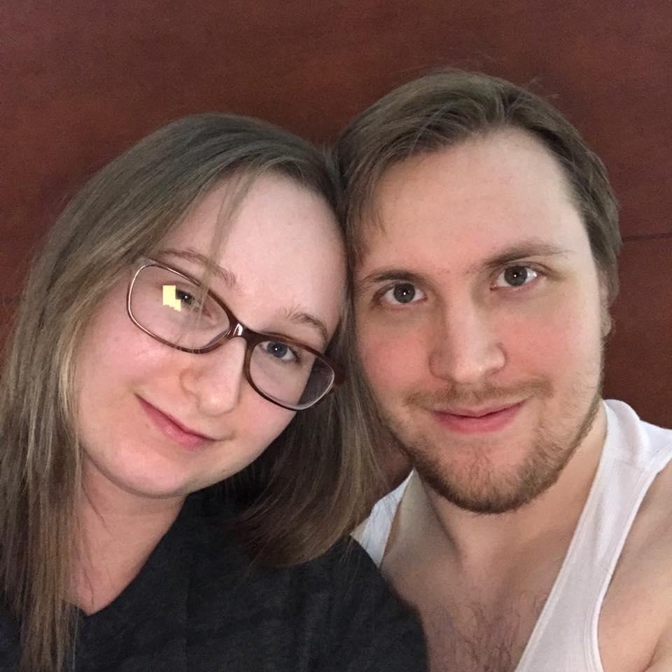 Just after getting engaged on our trip to Frankenmuth.