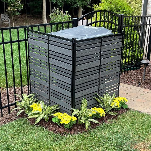 No Dig Privacy Screen, Charcoal