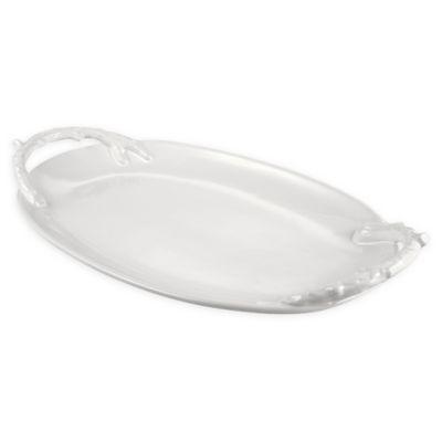 Over & Back® Spruce Platter in White