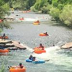 Tubing on Clear Creek