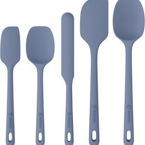 5 Pieces Silicone Spatula Set- Blue