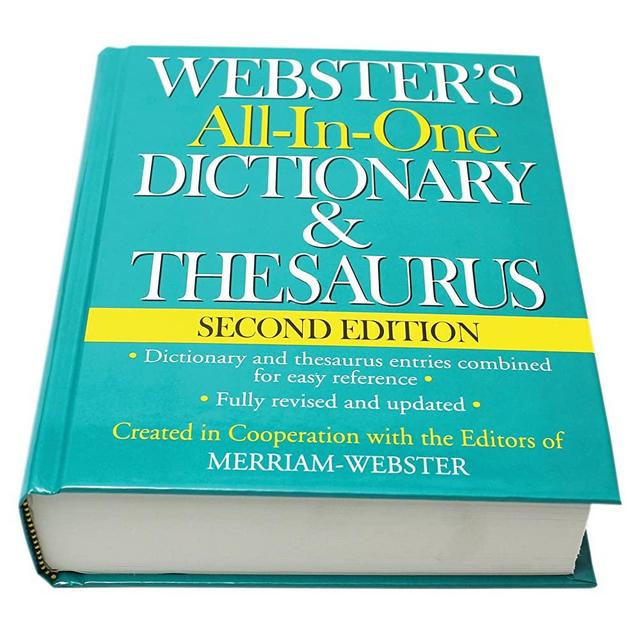 Webster's All-In-One Dictionary & Thesaurus, Second Edition, Newest Edition