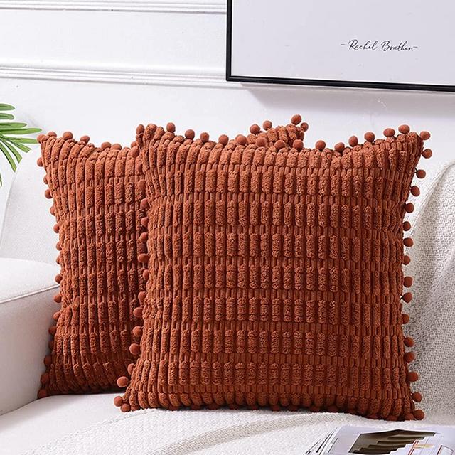 Obruosci Luxury Set of 6 Throw Pillow Inserts 18 x 18