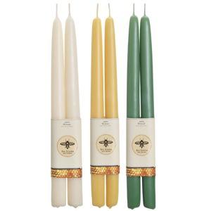 Woodland Neutrals colors - Pure Beeswax Spring Taper Candle Bundle