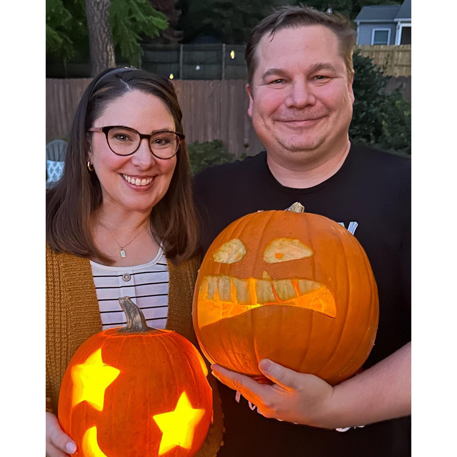 Pumpkin carving with my boo