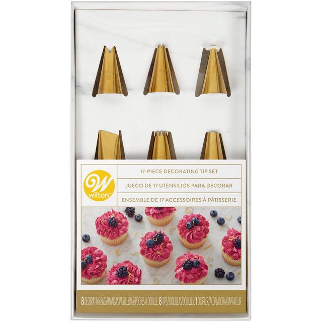 Wilton 17pc Piping Tips and Cake Decorating Supplies Set