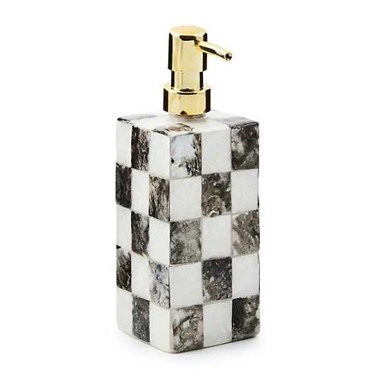 Courtly check Capiz soap pump