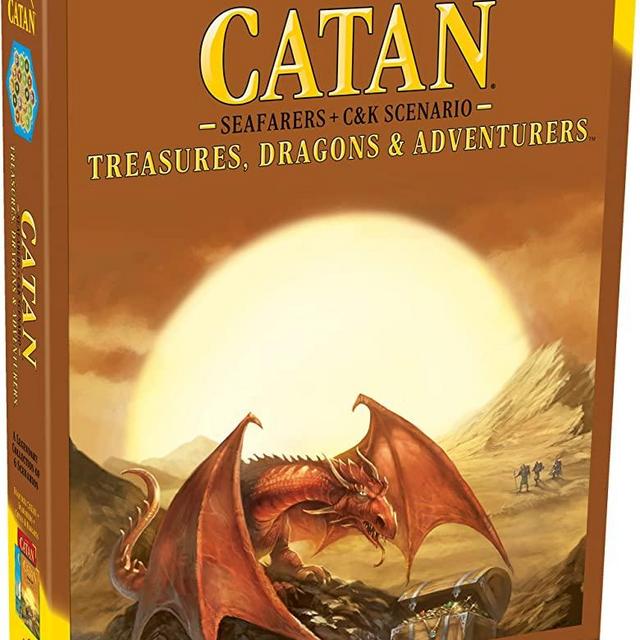 CATAN - Treasure, Dragons and Adventurers - Expansion | Strategy Game | Family Game for Teens and Adults |Ages 12+ | for 3 to 4 Players | Average Playtime 1 - 3 Hours | Made by Catan Studio