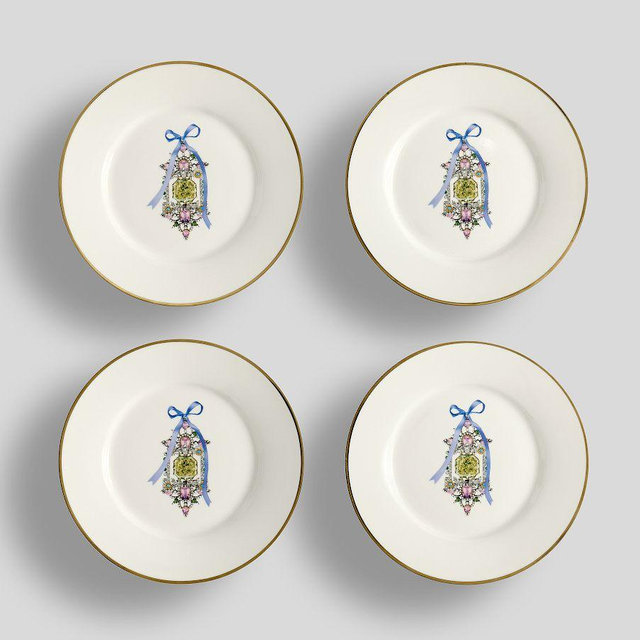 Cynthia Rowley Midsummer Night's Dream Appetizer Plates - Set of 4