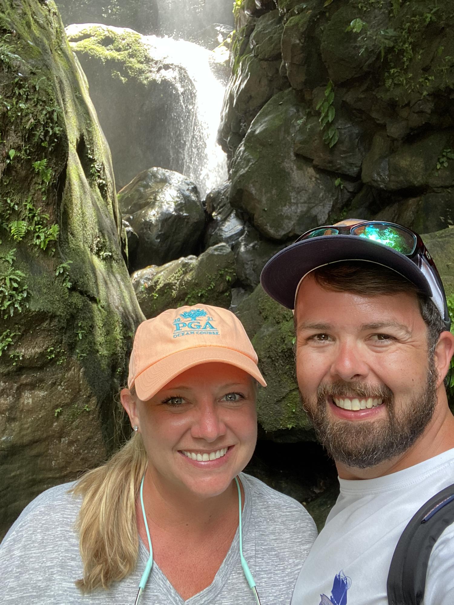 Waterfalls on a hike in the republic of Panama