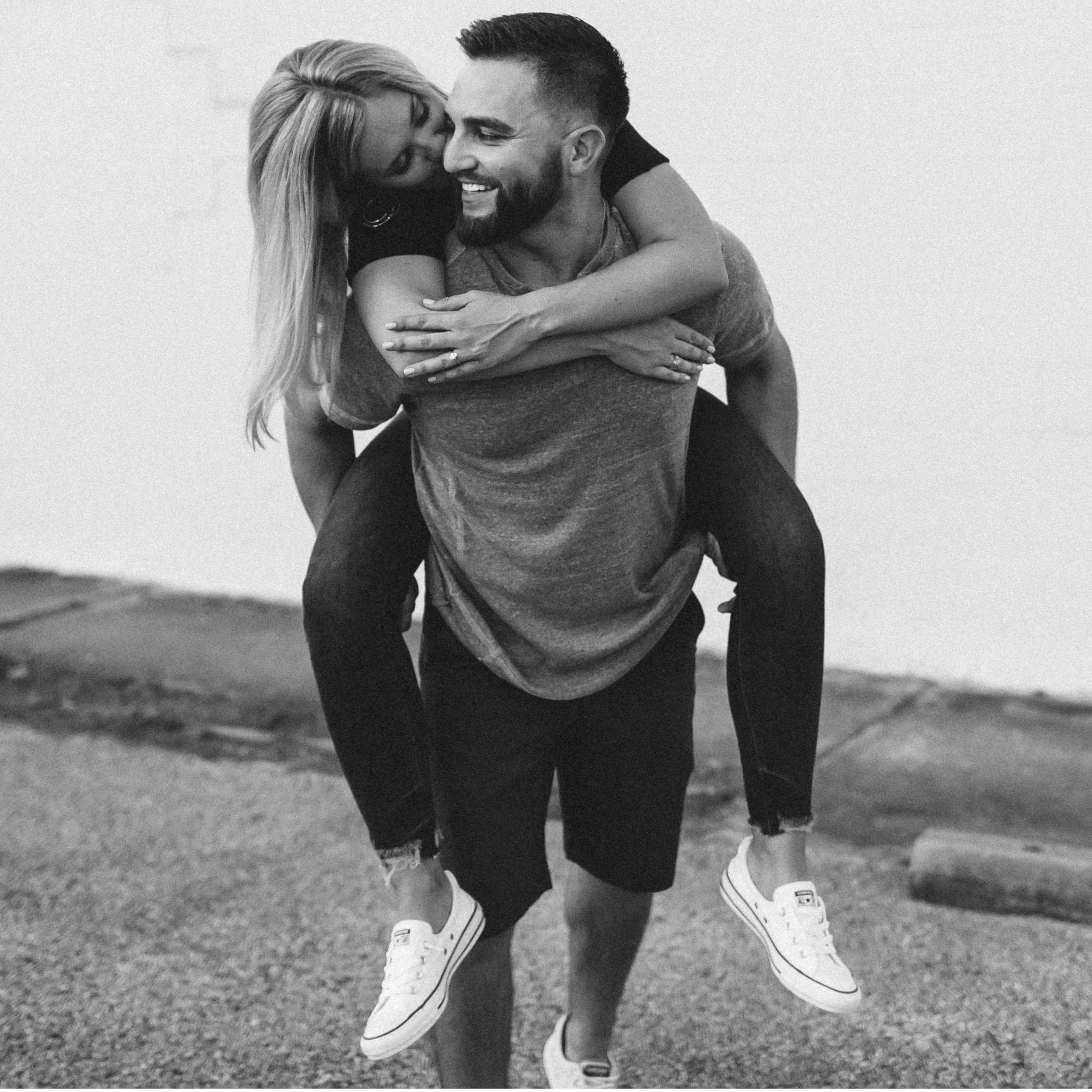 We had a blast taking our engagement pictures.