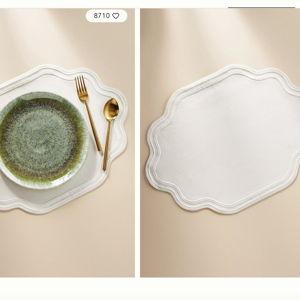 Madeline Embroidered Cotton Placemat Color: Neutral