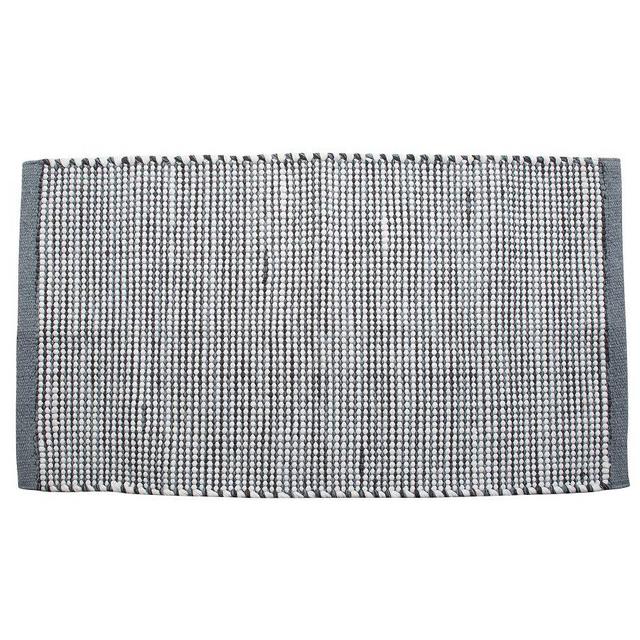 Mattea Handwoven Bath Mat, Gray