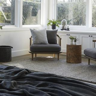 Wool and Cotton Braided Rug
