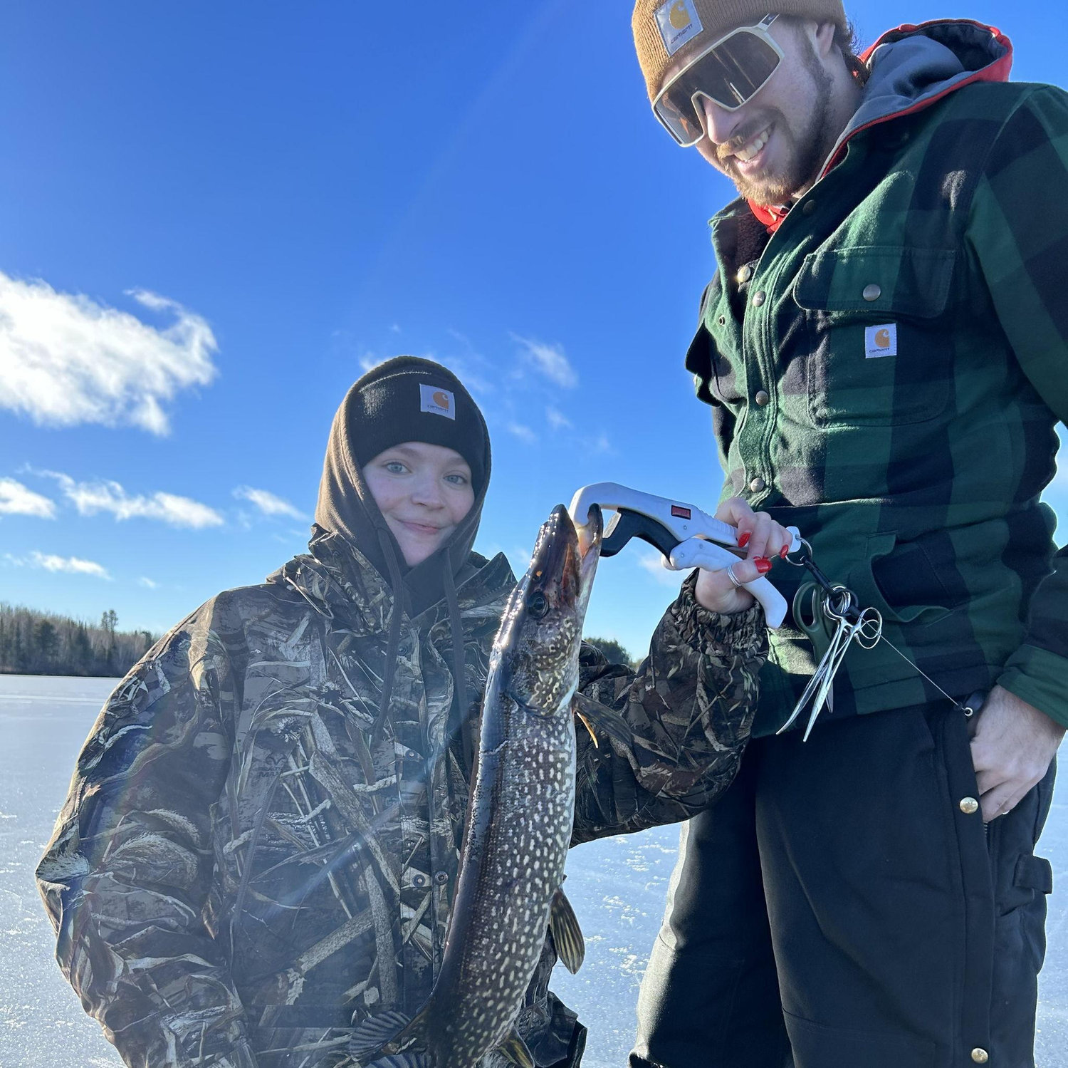 My first time ice fishing!