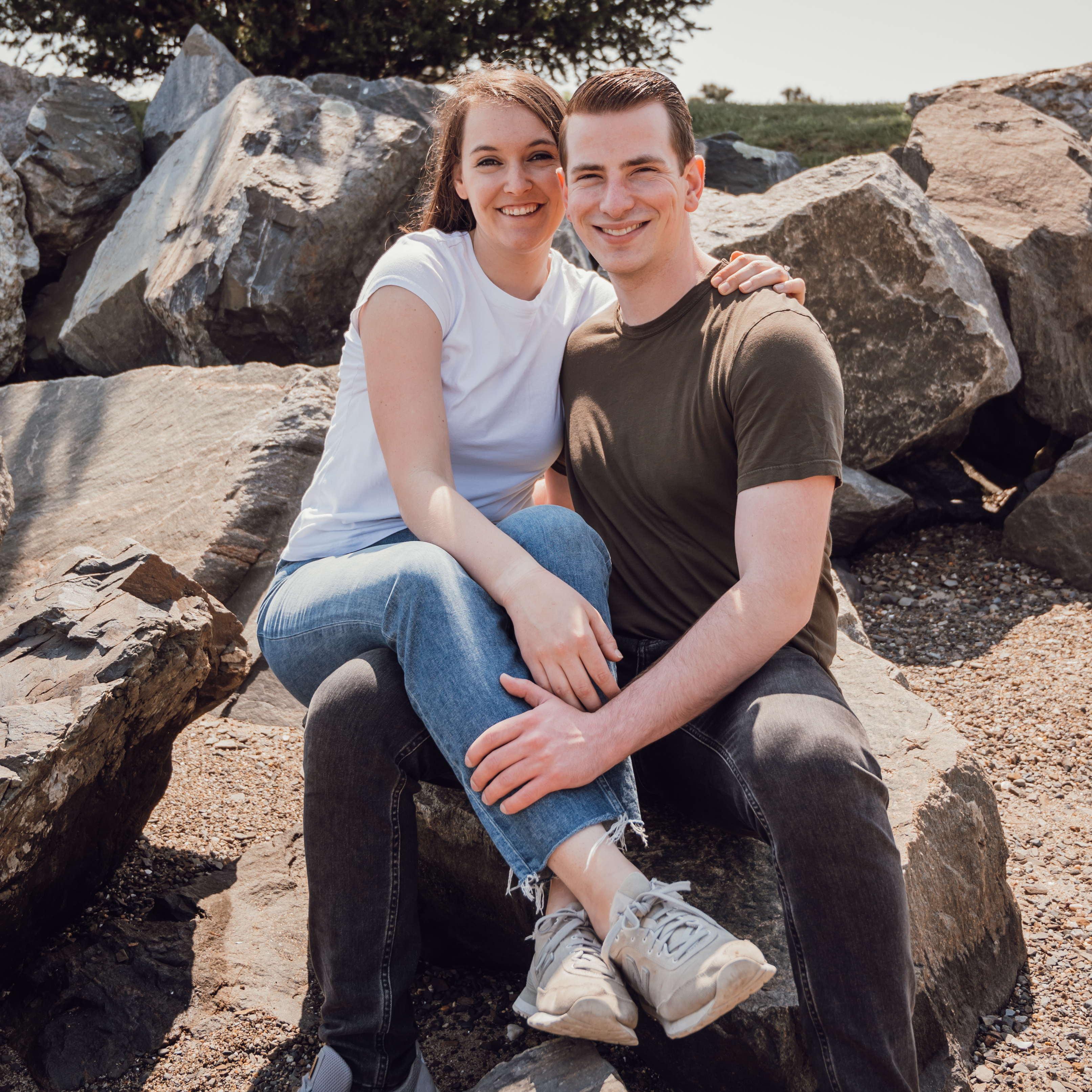Our engagement shoot in Portsmouth New Hampshire