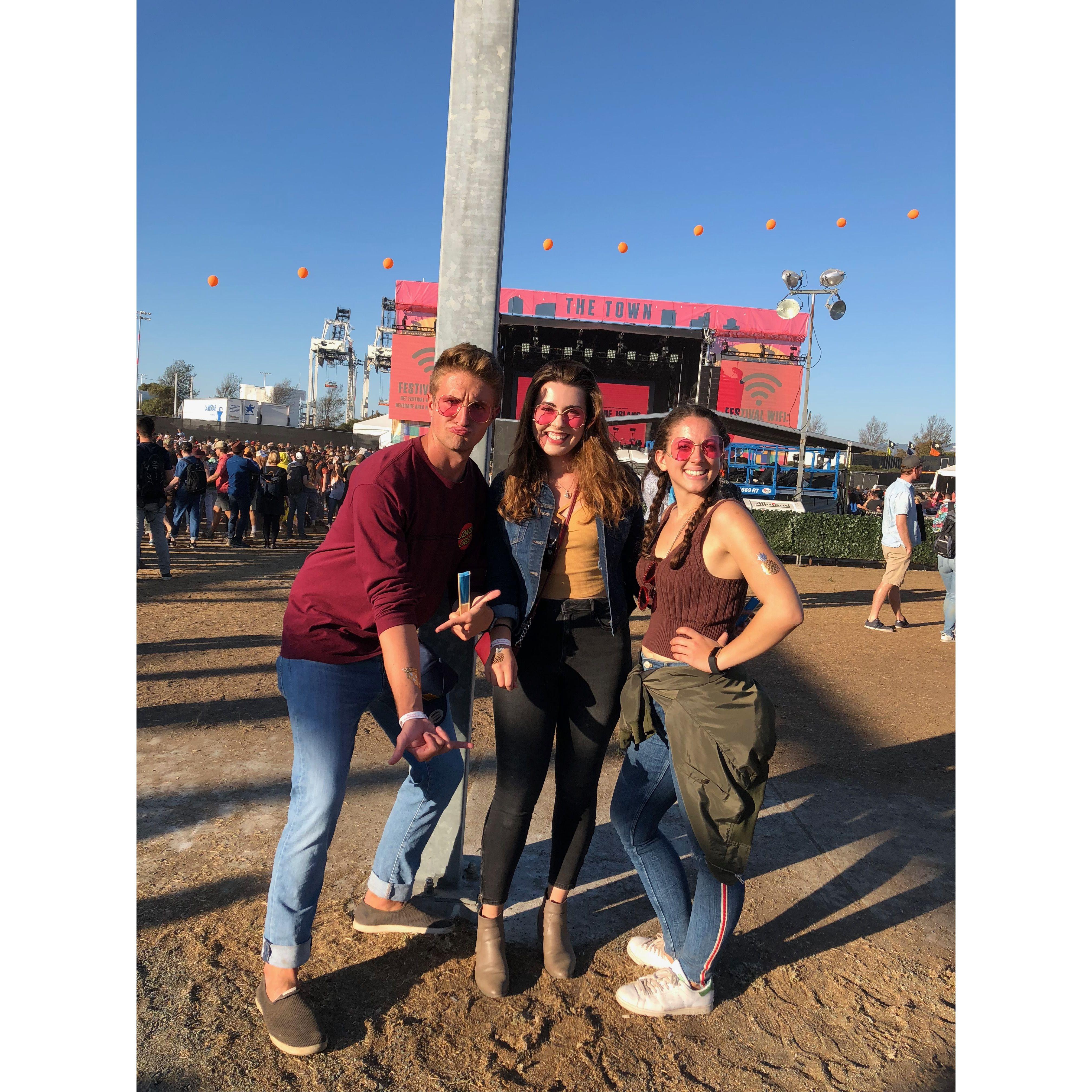 Our shared taste in music brought us together to many concerts in the Bay Area