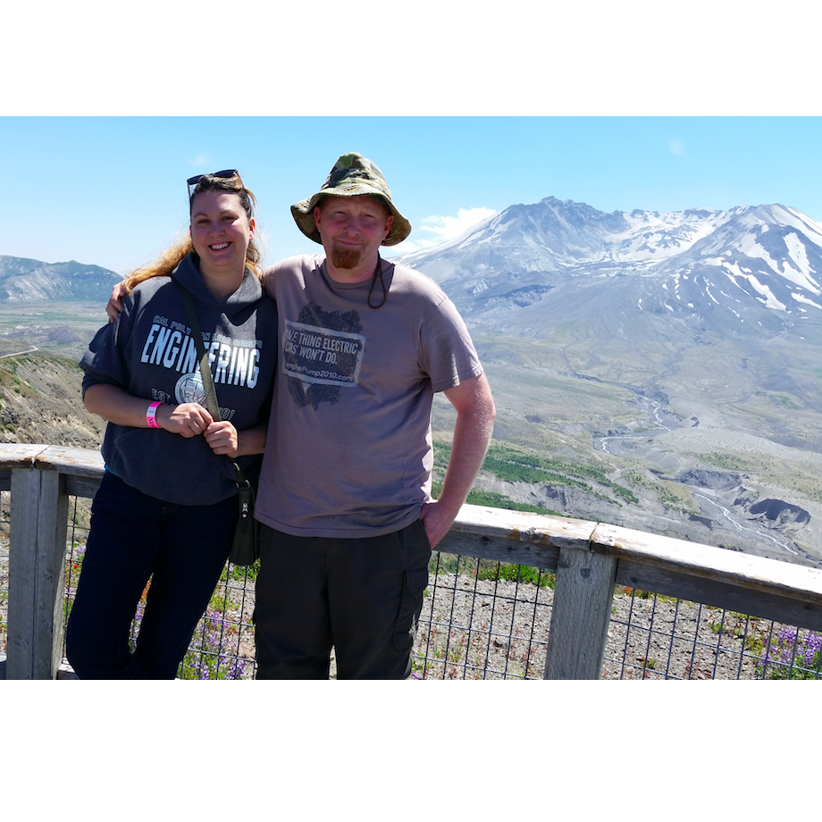 Out in Washington, Mt St. Helens in the background