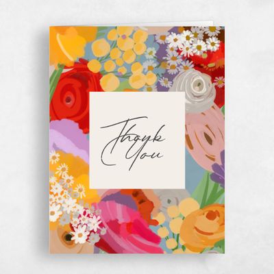 Yellow Wedding Thank You - Chesley Portrait