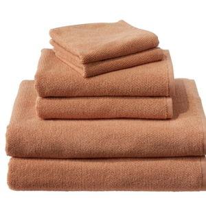 Organic Textured Cotton Towel Set | Color: Tawny Peach | Bath & Beach Towels at L.L.Bean