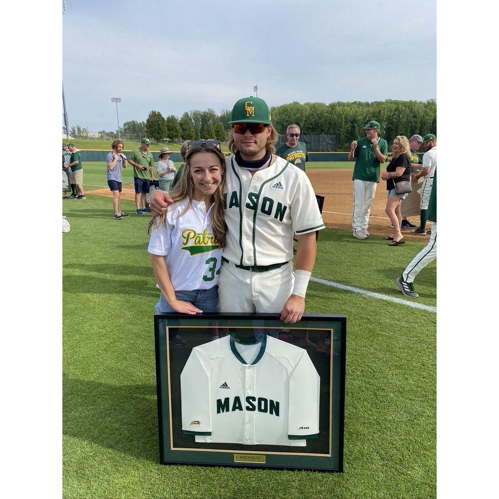 Meghan and her baseball guy, handsome Bailey on his senior day xo GO PATS!