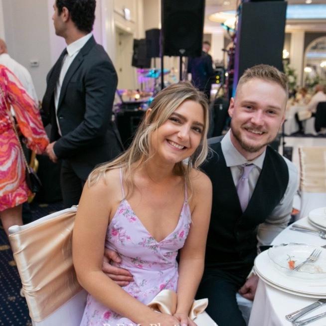 Our first wedding together
