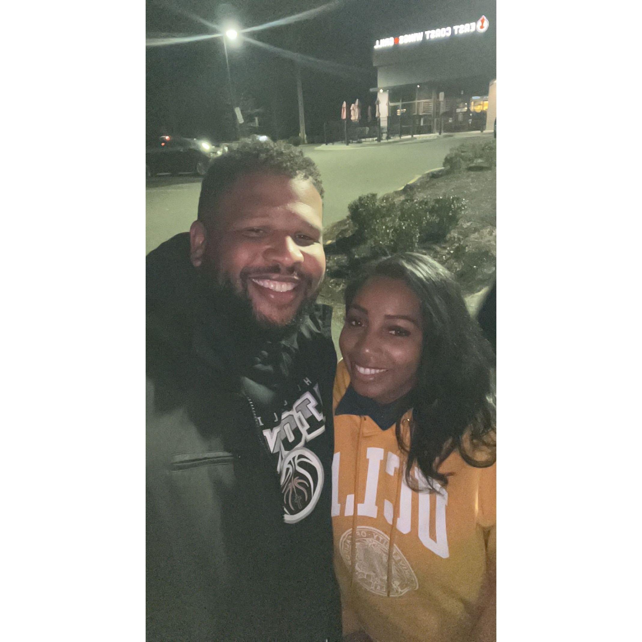 Travis and Trinae's first official date!