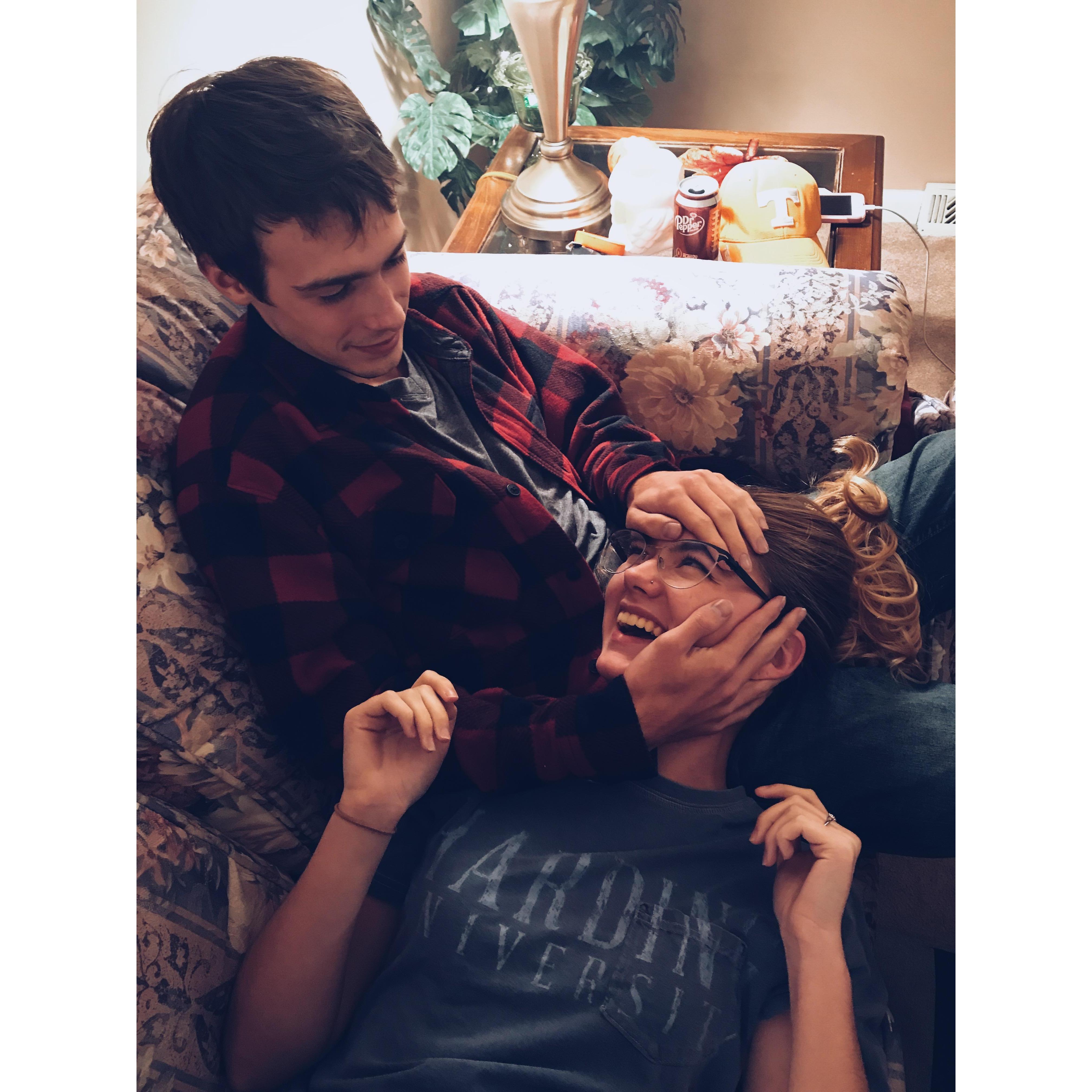 He calls this "cold hand therapy"