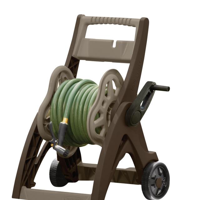 Suncast 150' Hosemobile® Hose Reel Cart and Hideaway, Mocha and Taupe
