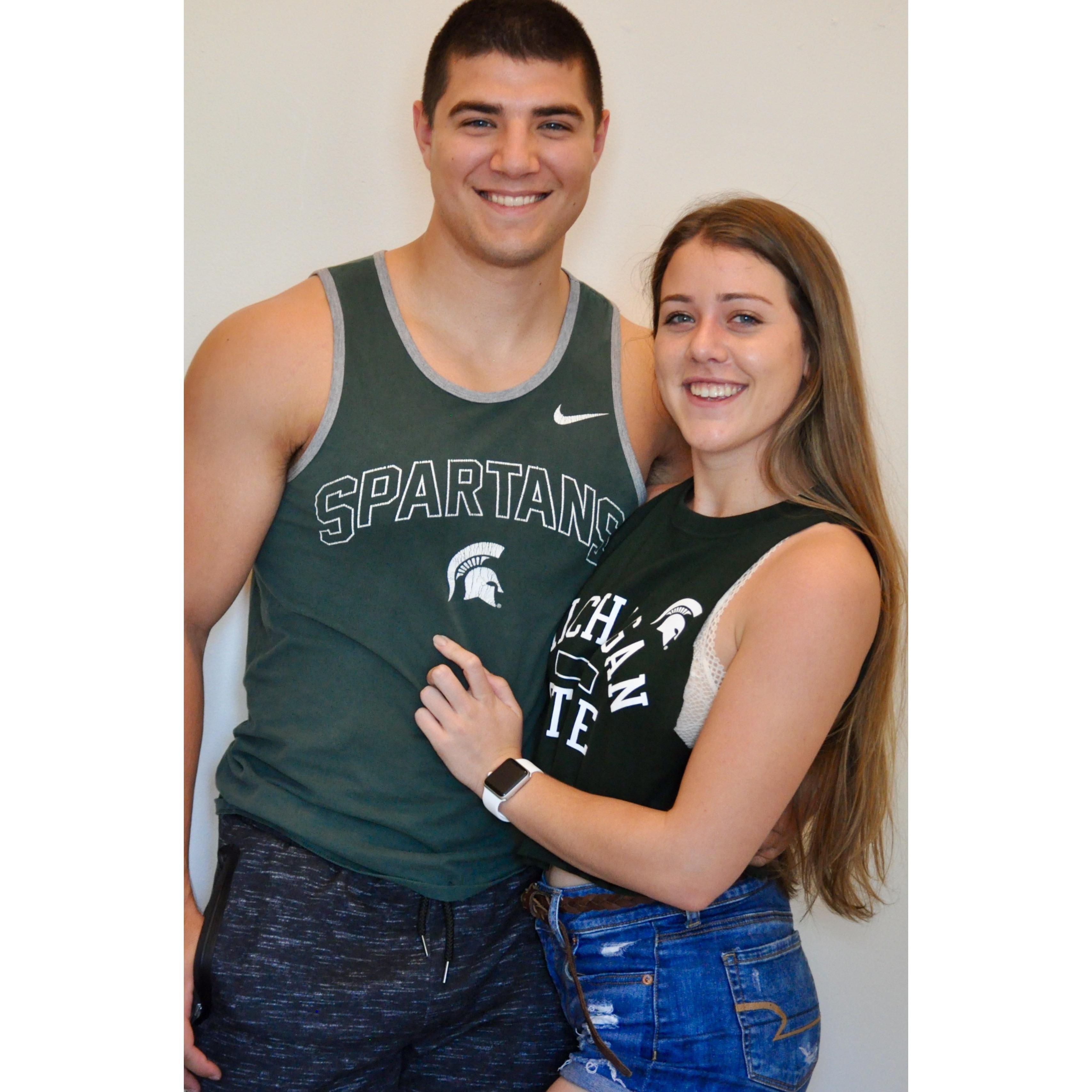 Tailgating together at Michigan State!