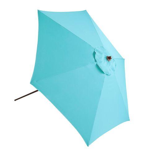 7' Turquoise Steel Umbrella