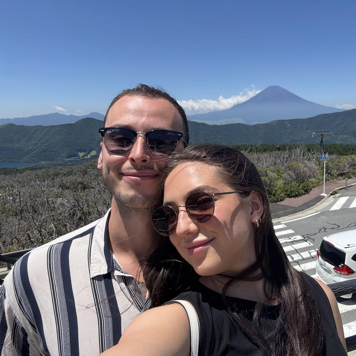 Hakone - moments before the proposal!