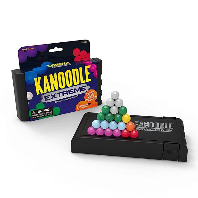 Educational Insights Kanoodle Extreme Puzzle Game, Brain Teaser Puzzle Challenge Game Easter Basket Stuffer Ages 8+