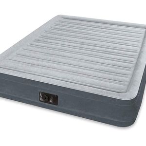 Intex Comfort Plush Mid Rise Dura-Beam Airbed with Built-in Electric Pump, Bed Height 13", Queen