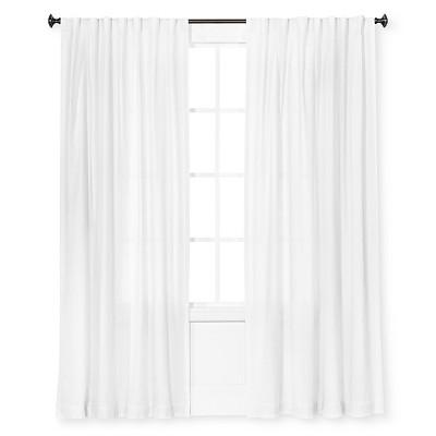 Linen Look Curtain Panel White  - Threshold™