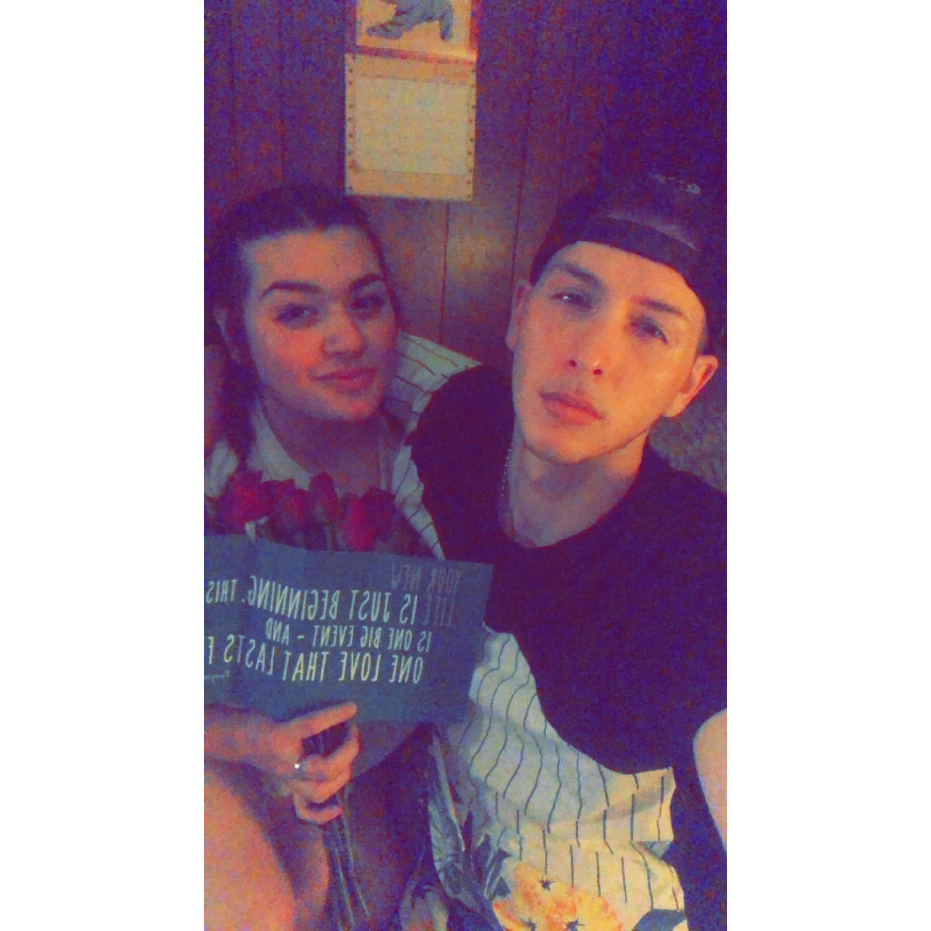 He has always spoiled me with flowers and cards...its the little things that make me fall more and more in love with this man!!