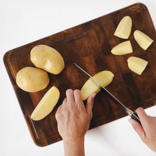 Edge Guard End Grain Acacia Wood Cutting Board