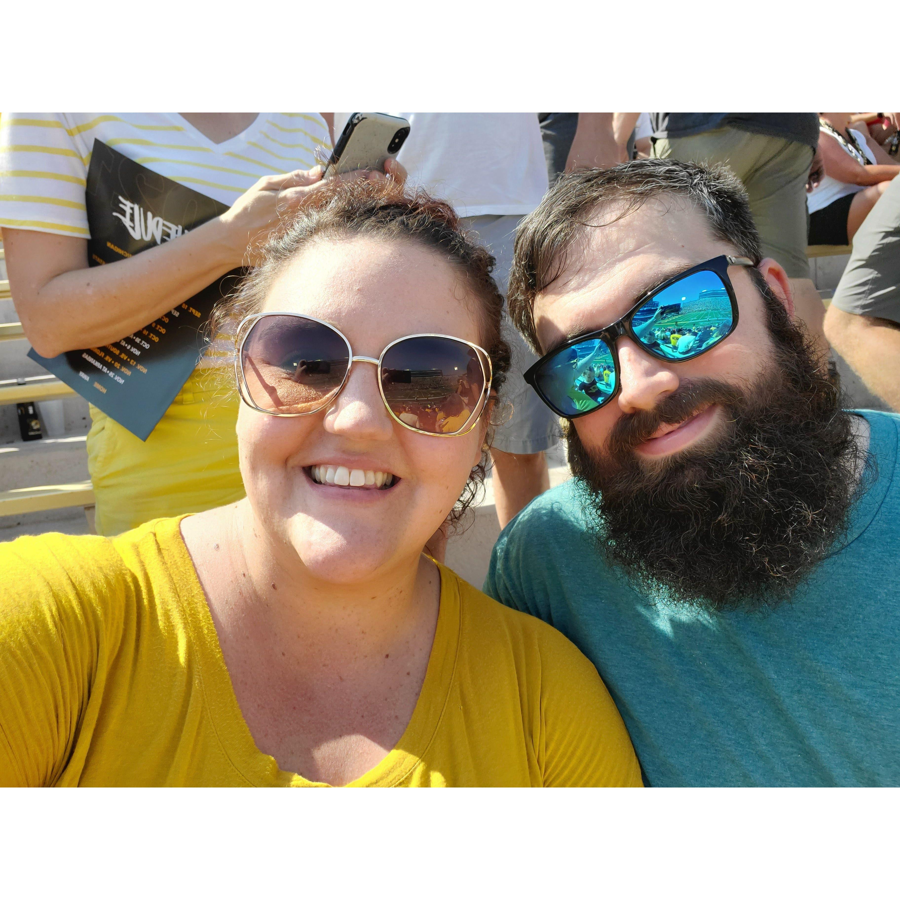 Nick's first Mizzou football game.