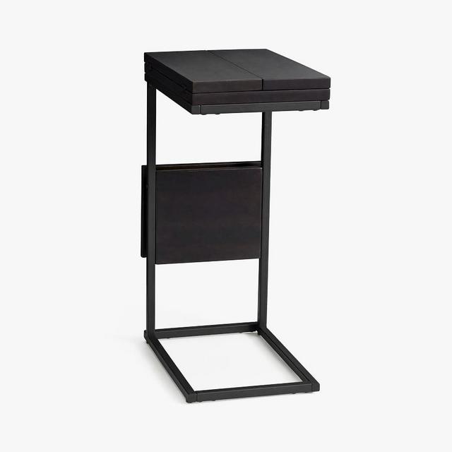 Allen 18" Extending C-Table, Warm Black