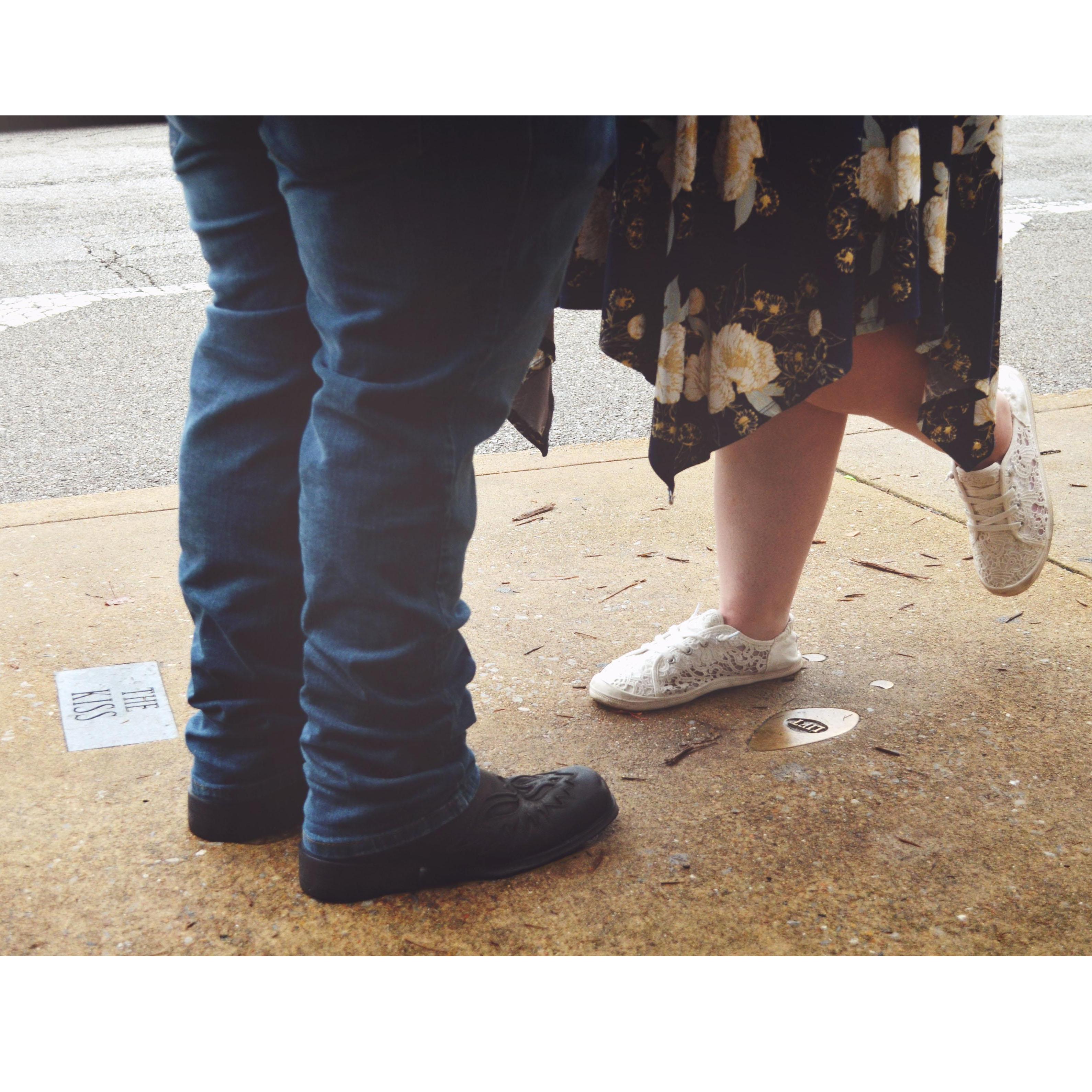 Kelsey said "Yes!" to Don at "The Kiss" in Chattanooga, TN.
