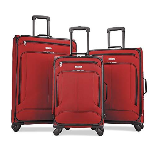 American Tourister Pop Max Softside Luggage Set with Multi-Directional Spinner Wheels, 3-Piece (SP21/25/29)