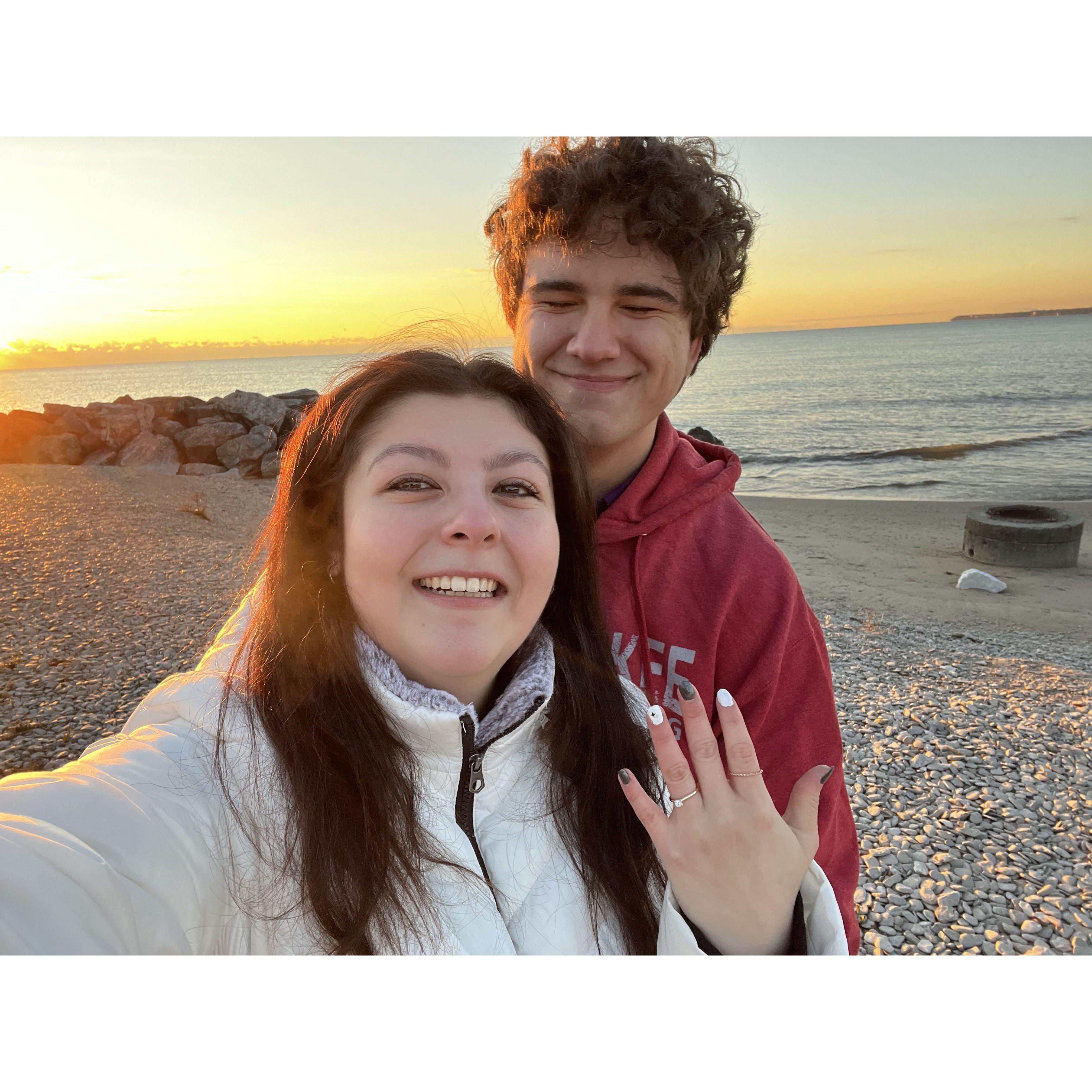 The day we got engaged!