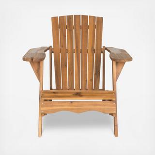 Outdoor Adirondack Chair with Drink Holder