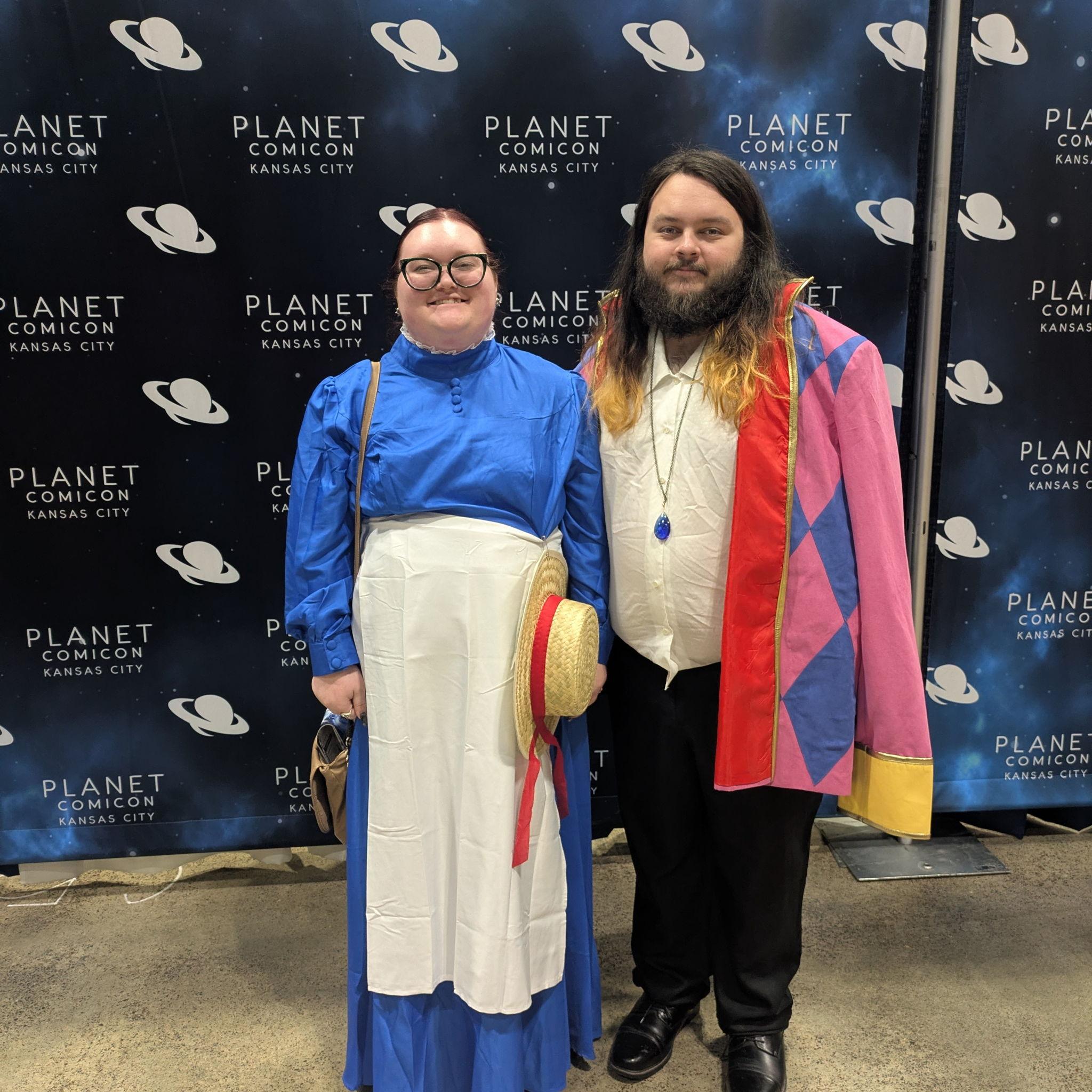 Comicon dressed as Howl and Sophie